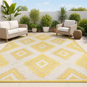 Lior Geometric Moroccan Diamond Area Rug